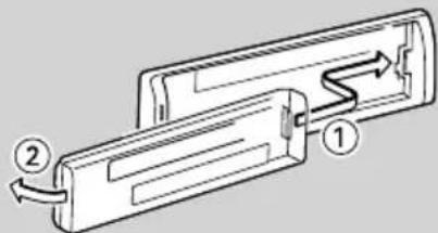 KENWOOD KDCBT742U - Retrait de la façade: Retrait - 1