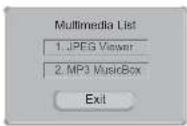 HAIER L26C1120 - MultiMedia Menu (Menu multimédia): - 1