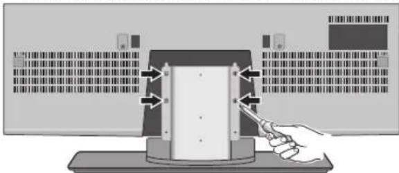 SANYO LCD55L4 - ENLEVER LE SOCLE ET INSTALLER SUR LE MUR (OPTIONEL) - 3