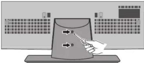 SANYO LCD55L4 - ENLEVER LE SOCLE ET INSTALLER SUR LE MUR (OPTIONEL) - 2