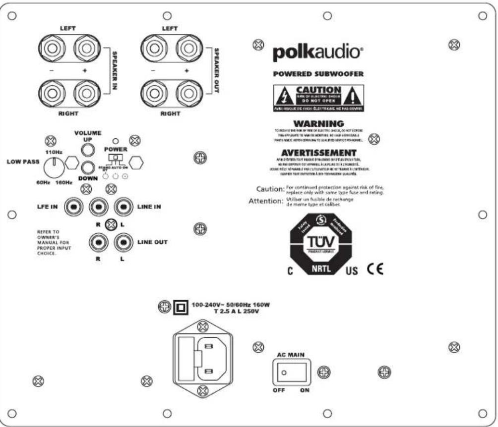 POLK DSW PRO 400 - CONTROLE REMOTO DO DSWPRO - 1