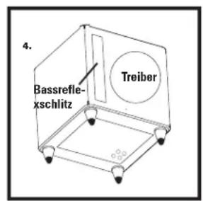 POLK DSW PRO 400 - PLATZIERUNG DES SUBWOOFERS IN EINER SCHRANKWAND - 4