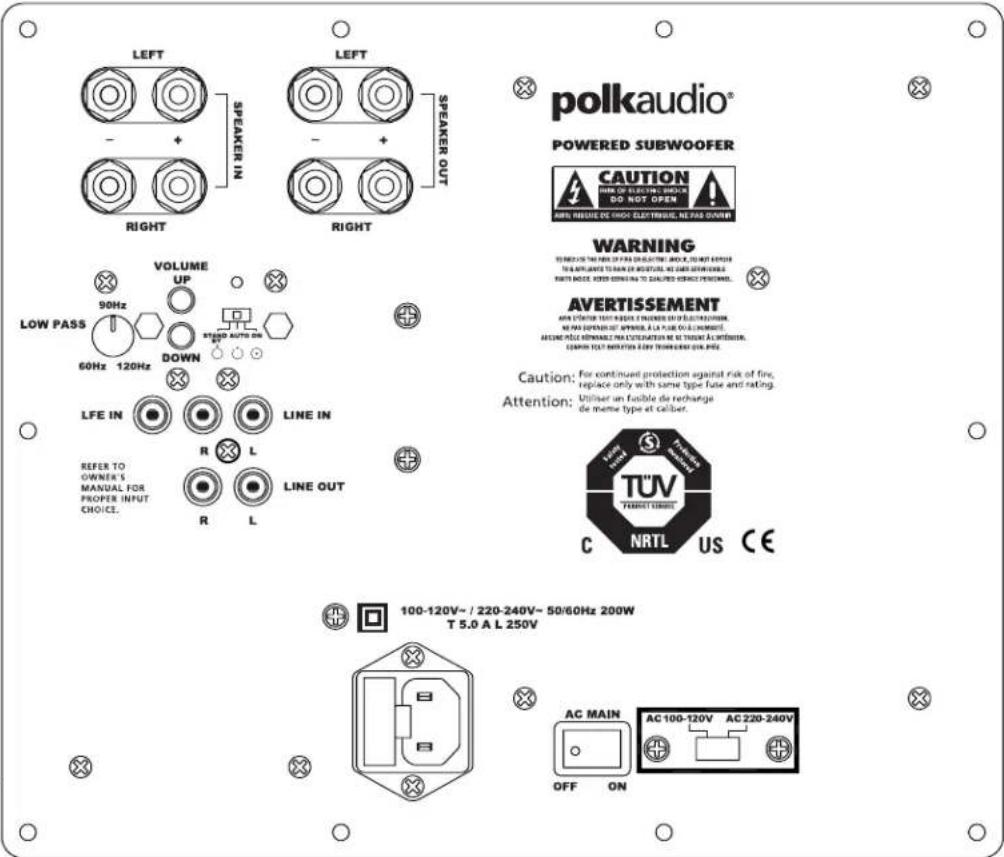 POLK DSW PRO 400 - CONTROLE REMOTO DO DSWPRO - 3