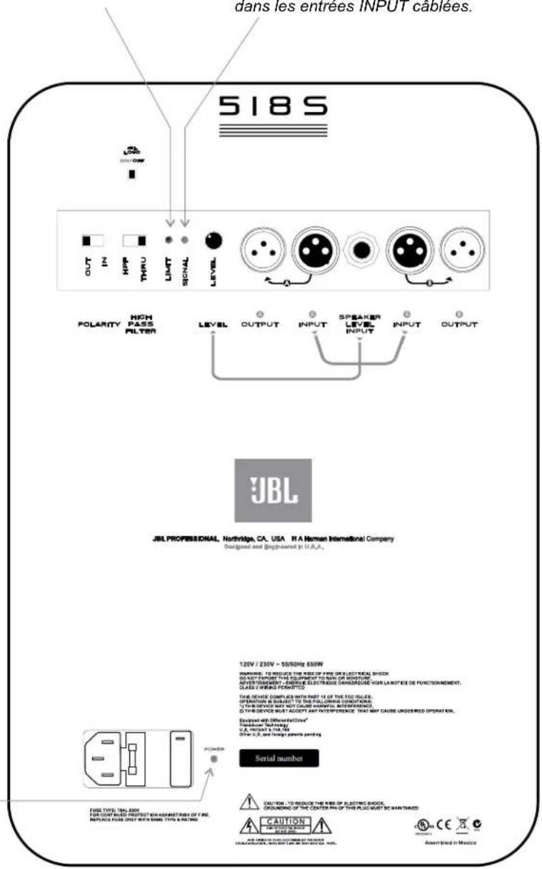 JBL EON 518S - Indicateur SIGNAL - 1