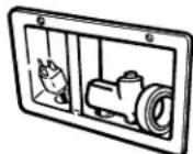 MAYTAG MDB6769AWW - Raccordement à la source d'alimentation en eau et à l'alimentation électrique - 1