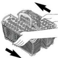 MAYTAG MDB6769AWW - Couvercles du panier à couverts : - 1