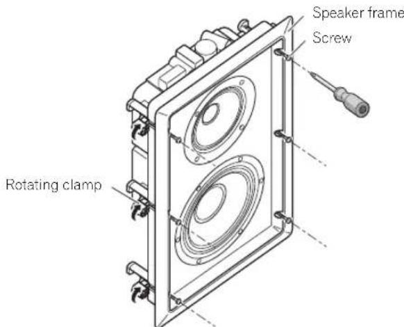 PIONEER Elite SIW891 - Place the speaker into the hole you have cut. - 1