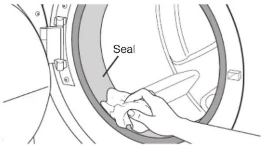 AMANA NFW7300WW - CLEANING THE DOOR SEAL - 1