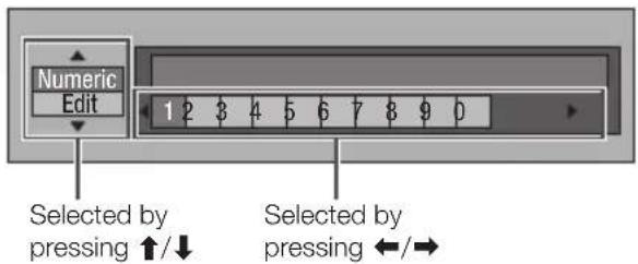 PIONEER Elite BDP33FD - The operation procedure for inputting characters manually - 2