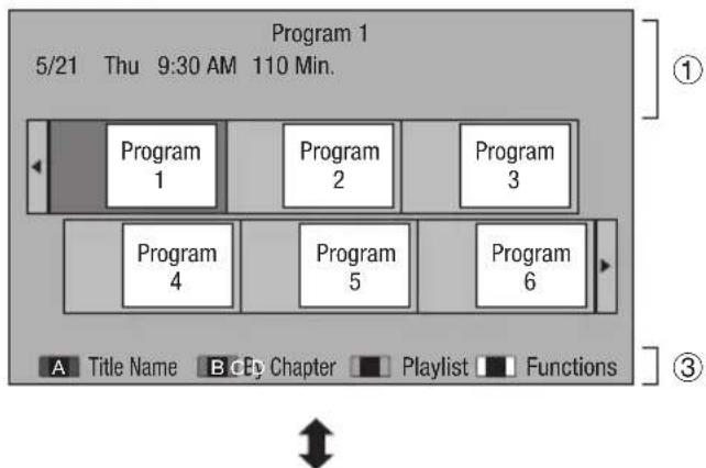 PIONEER Elite BDP33FD - Switching the disc navigator display - 1
