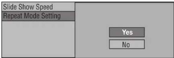 PIONEER Elite BDP33FD - Setting slide show speed/repeat playback - 2