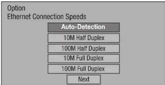 PIONEER Elite BDP31FD - Changing the communications settings - 4