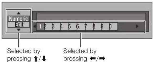 PIONEER Elite BDP31FD - The operation procedure for inputting characters manually - 2