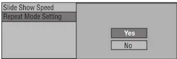 PIONEER Elite BDP31FD - Setting slide show speed/repeat playback - 2