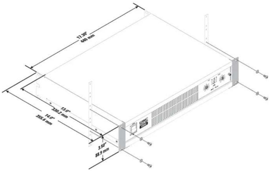 QSC CX404 - Installation sur bâti - 1