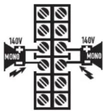 QSC CX404 - Distributed Outputs ("V" models, 70V/140V) - 7