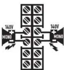 QSC CX404 - Salidas distribuidas (modelos "V", 70V/140V) - 7