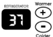 THERMADOR KBUDT4865E - Para regular temperaturas de punto de ajuste: - 1