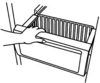 THERMADOR KBUDT4865E - Pour enlever et replacer le panier du congélateur - 1