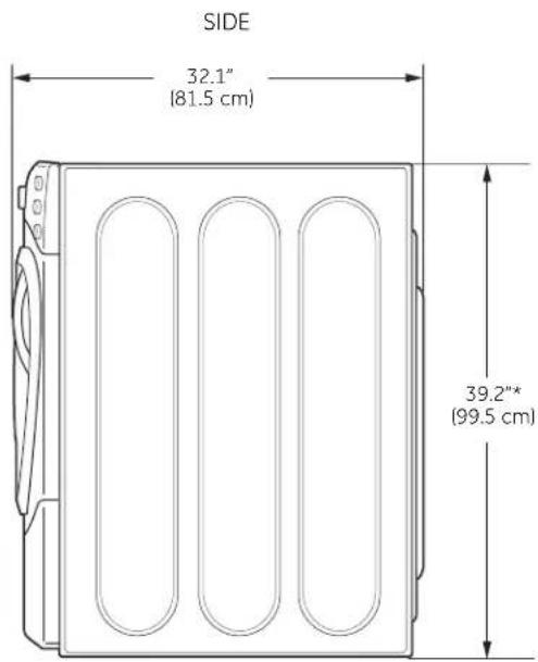 GE Profile WPDH8900JMV - Minimum Installation Clearances - 2