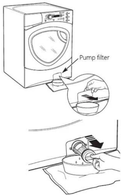 GE Profile WPDH8900JMV - Clean Pump Filter - 1