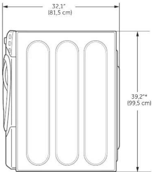GE Profile WPDH8900JMV - DIMENSIONES APROXIMADAS - 2