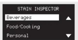 GE Profile WPDH8900JMV - To use STAIN INSPECTOR: - 2