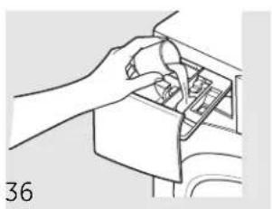 GE Profile WPDH8900JMV - Le compartment d'eau de Javel liquide - 1