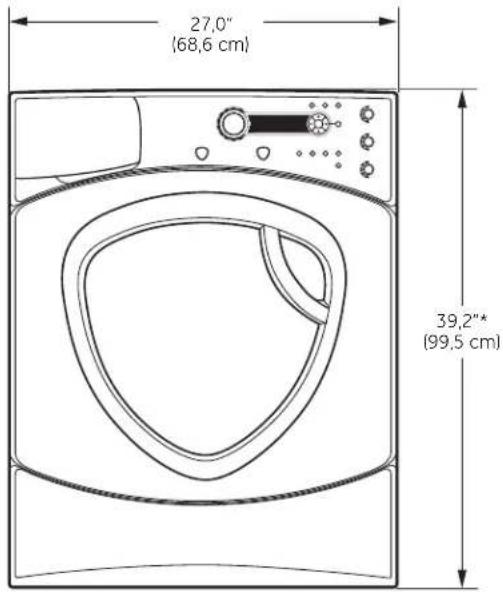 GE Profile WPDH8900JMV - DIMENSIONES APROXIMADAS - 1