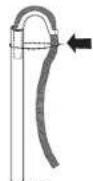 MAYTAG Centennial MTW5700TQ - Immobilisation du tuyau de vidange - 3