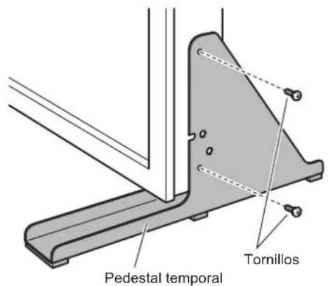 Pedestal temporal Tornillos