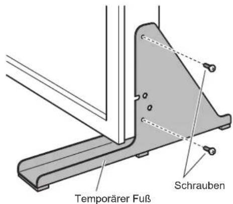 Temporärer Fuß Schrauben