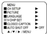 Dynex DXR13TV - To set the V-Chip: - 1