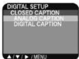 Dynex DXR13TV - To turn on closed captions (digital mode): - 3