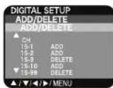 Dynex DXR13TV - To add or delete digital channels: - 3