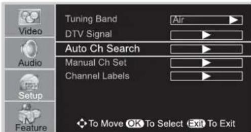 INSIGNIA NSLCD32FS - To automatically set up the channel list: - 1