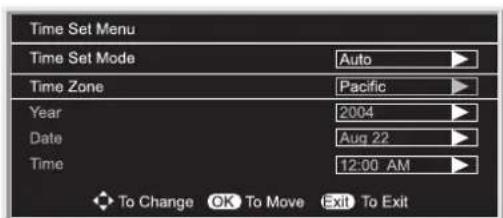 INSIGNIA NSLCD32FS - To automatically set the clock: - 2