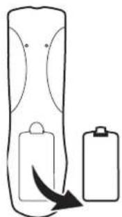 INSIGNIA NSLCD32FS - To install the remote control batteries: - 1