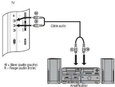 INSIGNIA NSLCD27FS - Connexion d'un amplificateur - 1