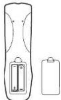 INSIGNIA NSLCD27FS - To install the remote control batteries: - 2