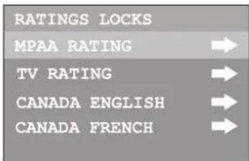 INSIGNIA NSF24TV - To set up MPAA ratings: - 3