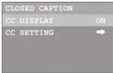 INSIGNIA NSF24TV - Configuración de subtitutos optativos Activación o desactivación de subtitulos optativos - 2