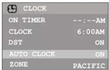 INSIGNIA NSF24TV - Pour acceder au menu de I'horloge : - 2