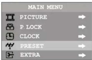 INSIGNIA NSF24TV - Pour acceder au menu de I'horloge : - 1