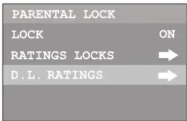 INSIGNIA NSF24TV - Configuration des classifications sur les critères RRT5 - 2