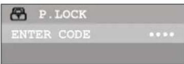 INSIGNIA NSF24TV - To set up the P.LOCK password: - 1