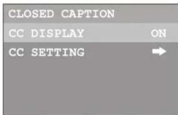 INSIGNIA NSF24TV - To turn Closed Captioning on or off: - 2
