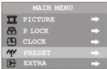 INSIGNIA NSF24TV - Para ingresar al menu del reloj: - 1