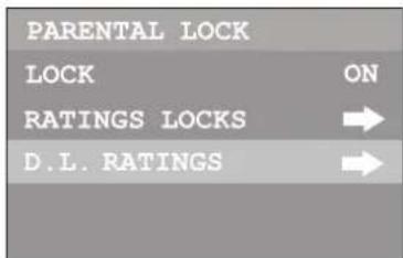 INSIGNIA NSF27TV - Configuration des classifications sur les critères RRT5 - 2