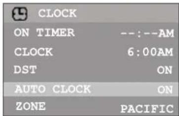 INSIGNIA NSF27TV - To enter the clock menu: - 2